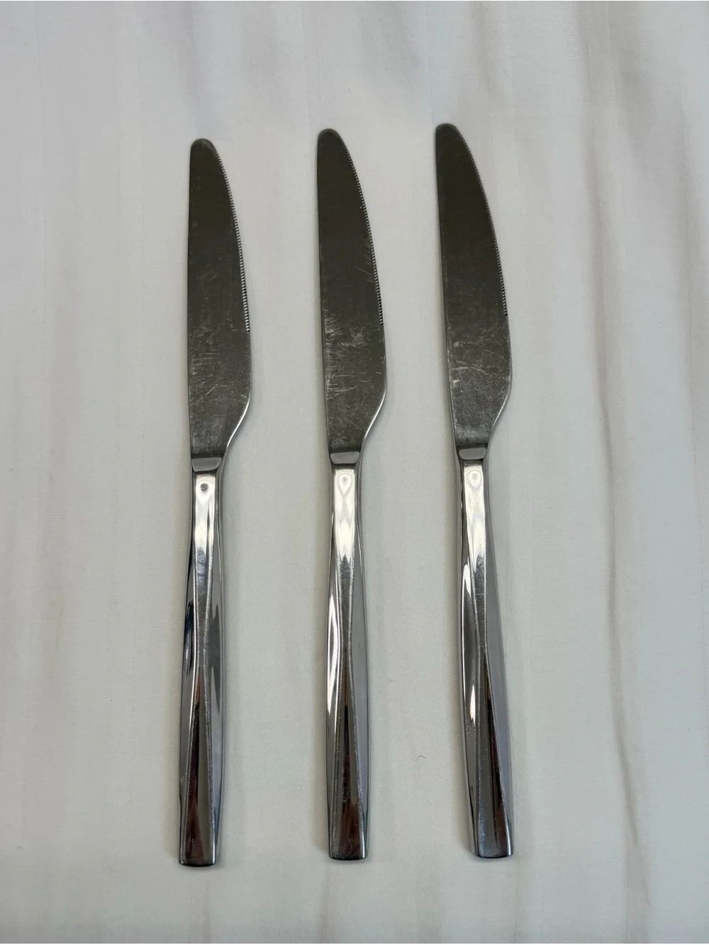 Argent Orfevres Flatware Capetown Dinner Knives 18/10 Stainless Steel Set of 3
